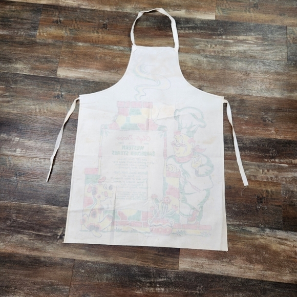 Vintage 50s Cooking Barth and Dryfuss Apron Barbecue Recipe Cotton USA Made - Picture 5 of 9